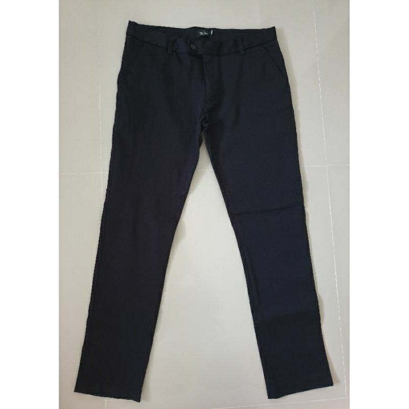 9 Live  กางเกงสแลคชาย  ทรง Slim fit ใส่เรียน หรือใส่ทำงานได้ Size 34"