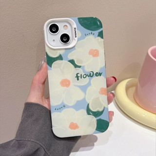 ❤️จัดส่งภายใน24ชม❤️เคสไอโฟน สำหรับ 11 14 for iPhone 13 12 Pro Max Case ดอกไม้ แฟชั่น ป้องกันการตก เคสนิ่ม เคสโทรศ