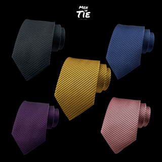 MEN IN TIE เนคไทแบบผูกเอง หน้ากว้าง 7cm รุ่น Grand Stripe Collection