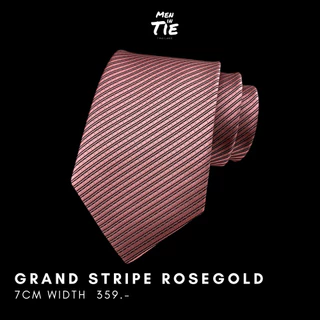 MEN IN TIE เนคไทแบบผูกเอง หน้ากว้าง 8cm รุ่น Grand Stripe Collection