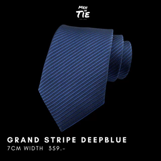 MEN IN TIE เนคไทแบบผูกเอง หน้ากว้าง 8cm รุ่น Grand Stripe Collection