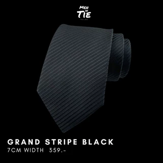 MEN IN TIE เนคไทแบบผูกเอง หน้ากว้าง 8cm รุ่น Grand Stripe Collection