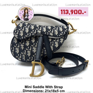 👜: New!! Dior Saddle Mini Bag with Strap ‼️ก่อนกดสั่งรบกวนทักมาเช็คสต๊อคก่อนนะคะ‼️