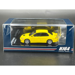 Hobby JAPAN  MITSUBISHI LANCER GSR EVOLUTION 8 with Engine Display Model YELLOW SOLID