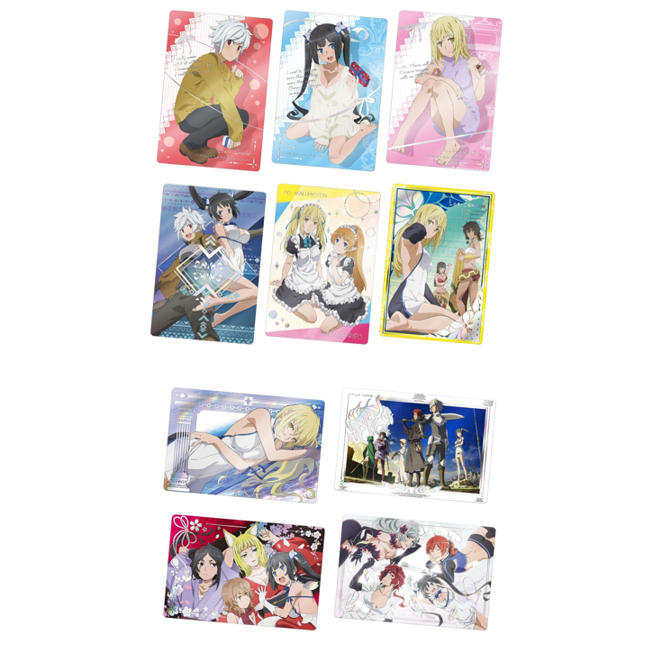 BANDAI การ์ดเวเฟอร์ Danmachi (Dungeon ni deai) เซ็ตการ์ด SR แบบแยกใบ