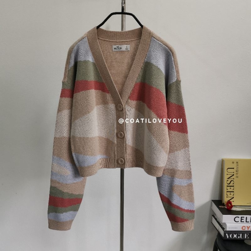 HOLLISTER​ MULTICOLORS KNIT CARDIGAN​