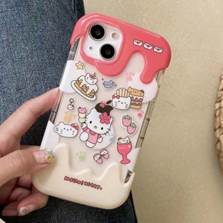 ❤️จัดส่งภายใน24ชม❤️เคสไอโฟน สำหรับ 11 14 for iPhone 13 12 Pro Max Soft Case Hello Kitty ป้องกันการตก เคสนิ่ม เคสโทรศ