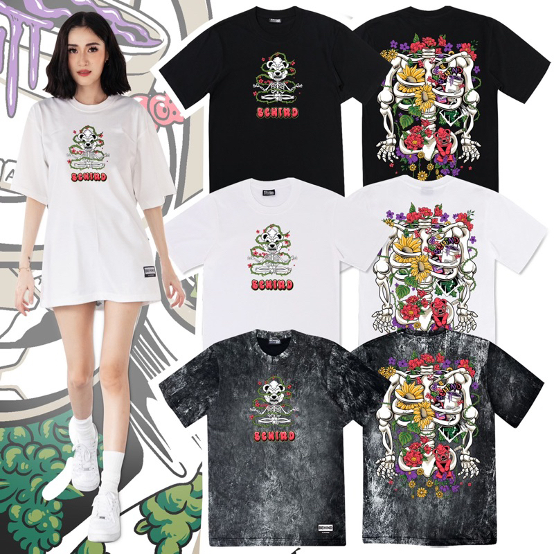 BEHIND เสื้อยืด แขนสั้น “ FAITH “ แนวสตรีท Oversize เสื้อยืดชาย หญิง
