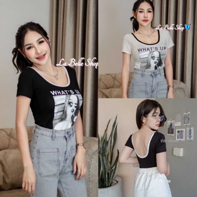 บอดี้สูทเว้าหลัง what up สินค้ามาใหม่ รุ่นนี้ต้องมี #สาว s m l