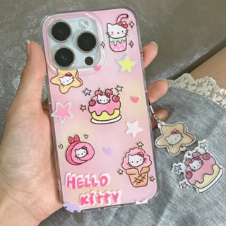 ❤️จัดส่งภายใน24ชม❤️เคสไอโฟน สำหรับ 11 14 for iPhone 13 12 Pro Max Soft Case Hello Kitty ป้องกันการตก เคสนิ่ม เคสโทรศ