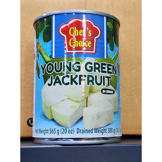 ขนุนอ่อนในน้ำเกลือ ยี่ห้อเชฟช้อยส์ (Young Green Jackfruit in Brine ; Ches's Choice brand)