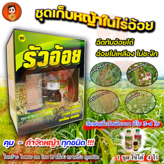 รัวอ้อย คุม-ฆ่าหญ้า ในไร่อ้อย ใบแคบ ใบกว้าง เถาเลื้อย เถาเครือ ฉีดทับอ้อยได้ เมื่อวัชพืชงอก 3-4 ใบ 1ชุด ใช้ได้ 3-4 ไร่