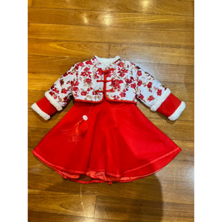 chinese girl dress with Jacket ไซส์ 3 ขวบ ผ้าดีงานน่ารัก