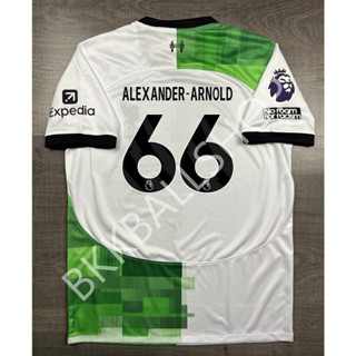 เสื้อฟุตบอล ลิเวอร์พูล Away เยือน 2023/24 อาร์ม EPL 66 ALEXANDER-ARNOLD