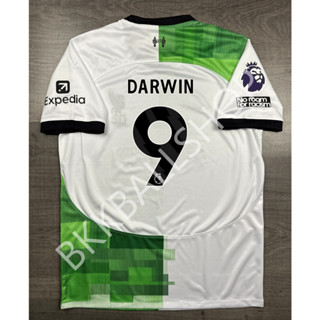 เสื้อฟุตบอล ลิเวอร์พูล Away เยือน 2023/24 อาร์ม EPL 9 DARWIN