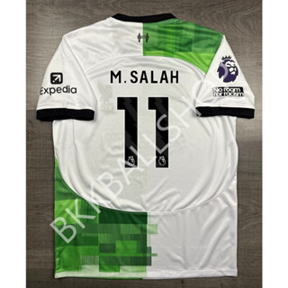 เสื้อฟุตบอล ลิเวอร์พูล Away เยือน 2023/24 อาร์ม EPL 11 M.SALAH