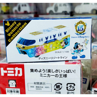 sh โมเดลรถโทมิก้าขนาดเล็ก ❄️ Tomica Takara Tomy Tokyo DisneySea Resort Line Mickey 15th Anniversary ใหม่ พร้อมจัดส่ง