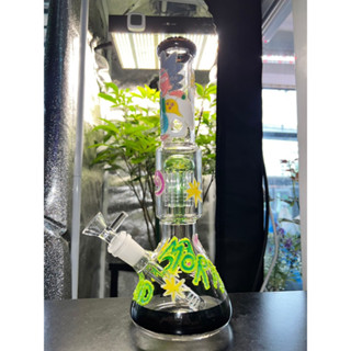 #พร้อมส่งในไทย M rick and morty 10leg medium bow go in the dark bong 18.8