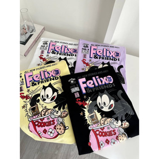 เสื้อยืดโอเวอร์ไซส์ Felix THE CAT &amp; FRIENDS💛