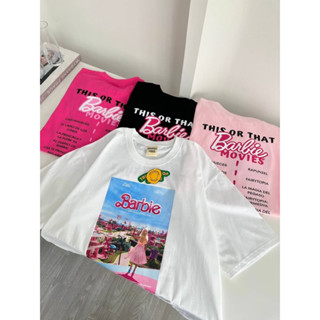 เสื้อยืดโอเวอร์ไซส์ Barbie this or that🩷🖤