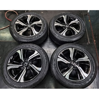 แม็ก Honda Civic Rs Turbo top ขอบ 14" 5/114 ใส่ Civic Accord  Brv CRV HRV พร้อมยางใหม่ใช้ยาวๆ