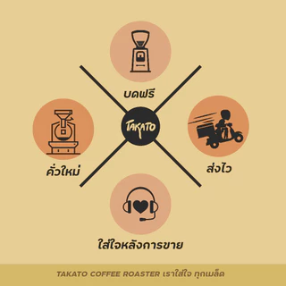 TAKATO COFFEE l เมล็ดกาแฟคั่วกลาง เอธิโอเปีย Ethiopia Yirgacheffe Dumerso, Wash Process