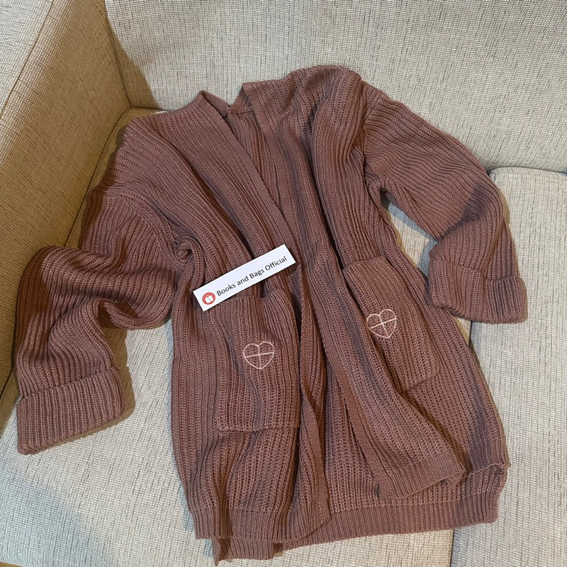 🩷พร้อมส่ง สีชมพูตัวสุดท้าย🩷 Home to My Heart Cardigans คาร์ดิแกน ไหมพรม moleculogy dimongrain เสื้อค