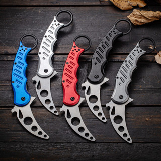 FOX Karambit Trainer Knife มีดพก มีดคารัมบิต มีดเดินป่า มีดพับ มีดควง ไม่คม สำหรับฝึกซ้อม