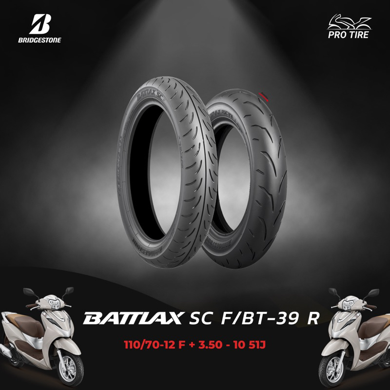 ยาง BRIDGESTONE BATTLAX SC(F)/BT39(R)🇯🇵ยาง LEAD ตรงรุ่น‼️