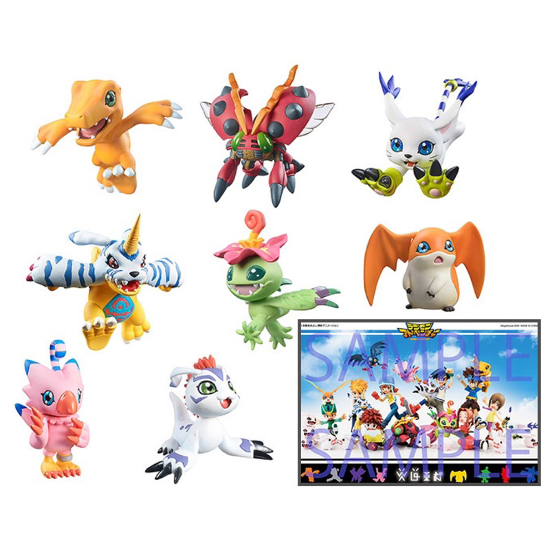 *Limited P-bandai* ดิจิม่อน Digimon Adventure Digicolle! MIX Set With Limited Benefits (มีกล่องน้ำตาล)