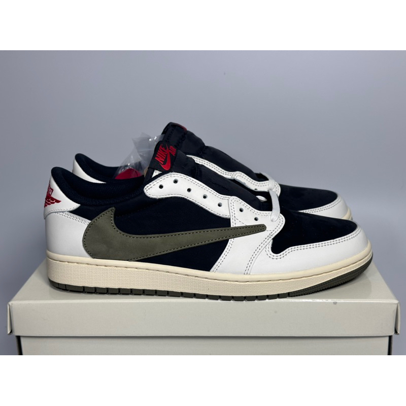 Air Jordan 1 Low x Travis Scott Olive (Replica) - ภาพถ่ายจากสินค้าจริง - Size 11usw/43eu/28cm