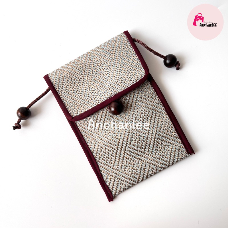 กระเป๋า งานสาน กระเป๋าใส่โทรศัพท์ ใส่บัตร สะพายข้าง ไซส์ 12*17 cm. - รูปที่ 4