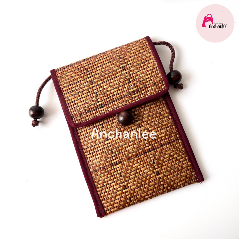 กระเป๋า งานสาน กระเป๋าใส่โทรศัพท์ ใส่บัตร สะพายข้าง ไซส์ 12*17 cm. - รูปที่ 5