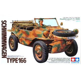 พลาสติก โมเดล ประกอบ TAMIYA สเกล 1/35 VW Schwimmwagen Type 166 (35224)