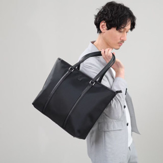 TAKEO KIKUCHI กระเป๋าสะพายข้าง TWILL NYLON TOTE BAG