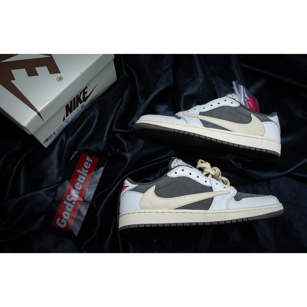 [ Pre - Order ] Jordan 1 Retro Low “ Travis Scott Reverse Mocha “ Size 36 - 48 [ LJR ]