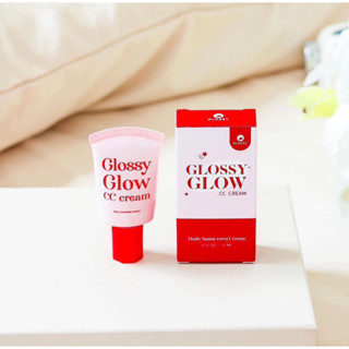 {ไลฟ์สด2ทุ่ม ลด50%} 💋🌷 glossy glow กันแดดกลอสซี่โกลว์ ผิวฉ่ำ เนื้อccบางเบา ไม่อุดตัน ใช้ได้ทุกสีผิว ของแท้100%