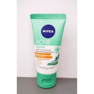 NIVEA ACNE Repair Gentle Micro Cleanser นีเวีย แอคเน่ รีแพร์ เจนเทิล ไมโคร เคลนเซอร์ 50ml. ของแท้