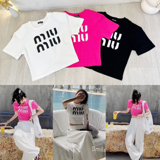 พร้อมส่ง🍑 siwashop #3394 เสื้อยืดครอป คอกลม สกรีนลาย พรีเมี่ยม เท่สุบๆค่า