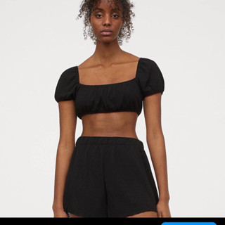 H&amp;M  Cropped Off the Shoulder Top