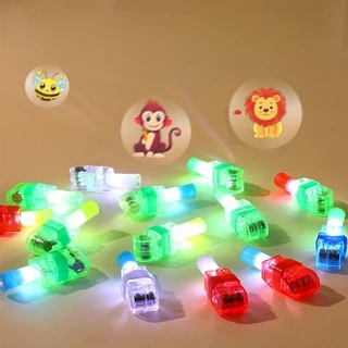 แหวนไฟโปรเจคเตอร์ led มีลายการ์ตูน สัตว์ น่ารัก พร้อมส่ง