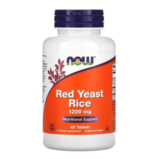 [พร้อมส่ง]🇺🇸Now Foods, Red Yeast Rice 1200 mg 60 Tablets