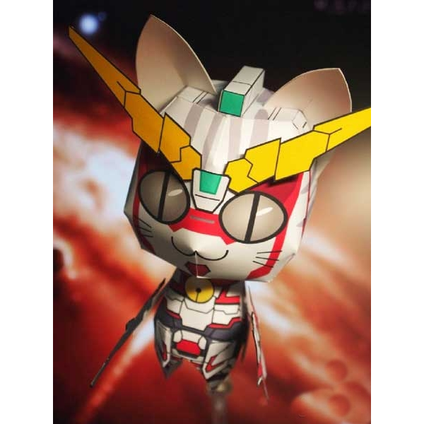 แมวกันดั้ม พร้อมส่ง #โมเดลกระดาษ #Catgundam Paper model