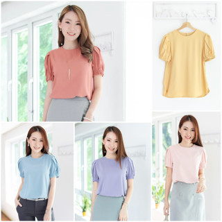 Narinari : MT3016 Puff Sleeve Sophie Blouse