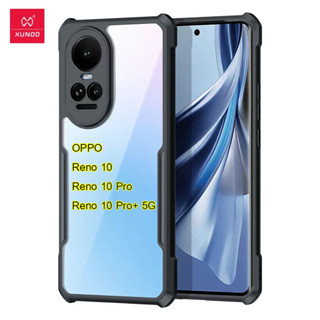 XUNDD เคสกันกระแทก OPPO Reno10 / Reno10 Pro / Reno10 Pro+ 5G  เคสกันกล้อง ขอบนิ่ม ไม่ดันฟิล์ม ด้านหลังใส