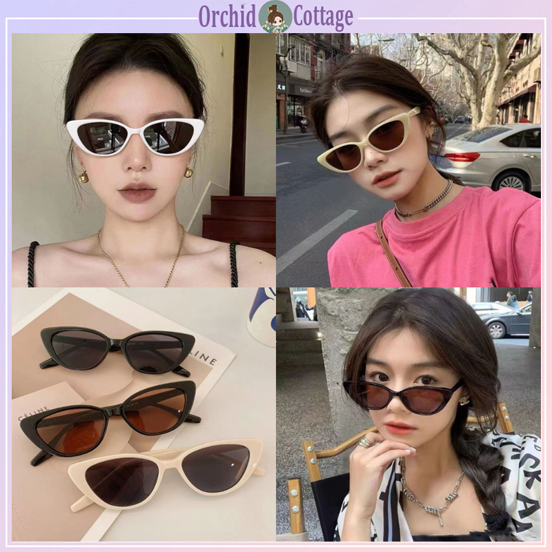 [จัดส่งที่รวดเร็ว]ใหม่บุคลิกภาพแฟชั่นแว่นตาตาแมวแนวโน้มย้อนยุคแว่นกันแดดถนน