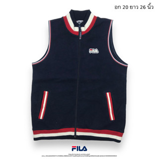 FILA เสื้อกั๊กผ้าสำลีนุ่มๆ สีสวย งานตรงตามภาพ