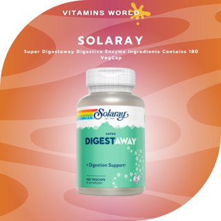 Solaray, Super Digestaway Digestive Enzyme Ingredients Contains 180 VegCap (V.456)