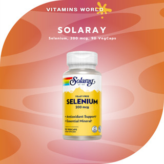 Solaray, Selenium, 200 mcg, 90 VegCaps (V.487)