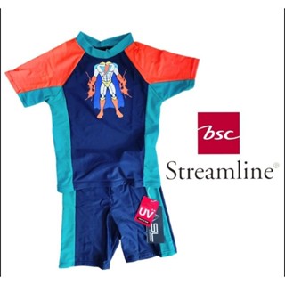 ชุดว่ายน้ำเด็ก Streamline ลดราคาเยอะมากกันUV เสื้อ+กางเกง